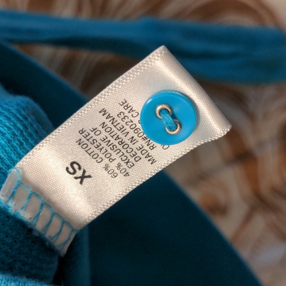 Nollie Blue Hooded Long Sleeve Top - Picture 4 of 5